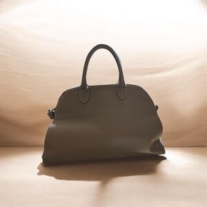 Anna Paolo Tan Leather Handbag